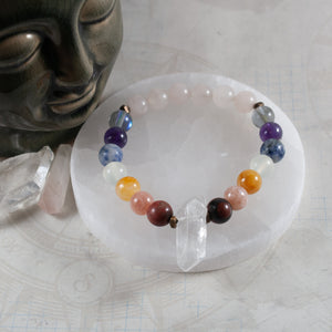 "Rosa" Semi-Precious Crystal Bracelet