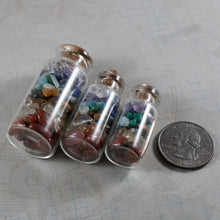 Load image into Gallery viewer, Semi-Precious 7 Chakra Affirmation Jar Necklace