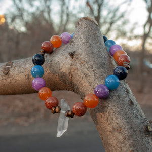 "Sunset" Semi-Precious Crystal Bracelet